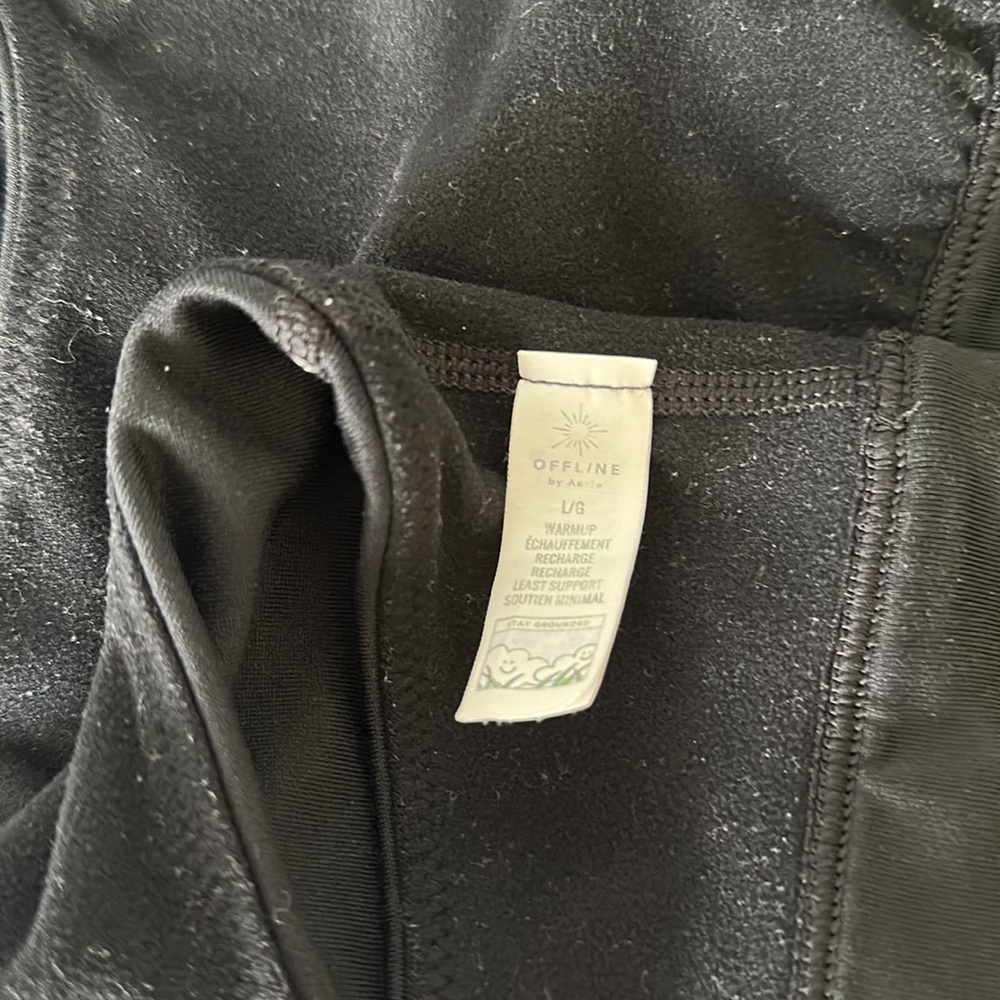 Aerie offline sports bra large black - Picture 4 of 5